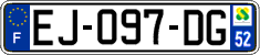 French license plate, SIV (ordinary)
