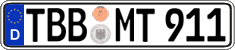German license plate, Regular plates