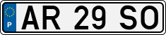 License plate of Portugal, Regular plates