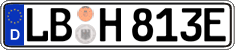 German license plate, Electric vehicles