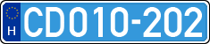 license plates of Hungary, Diplomatic