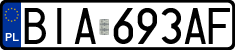 License plates of Poland, Regular car plates