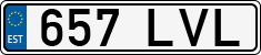 License plate of Estonia, Regular car plates