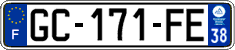 French license plate, SIV (ordinary)