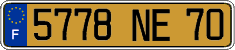 French license plate, FNI