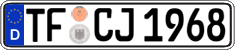 German license plate, Regular plates