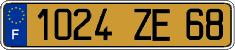 French license plate, FNI