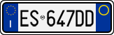 License plate of Italy, Cars (1994 year series)