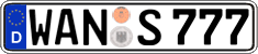 German license plate, Regular plates