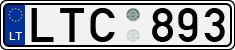 License plate of Lithuania, Cars