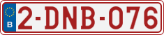 License plate of Belgium, Regular plates (2010)