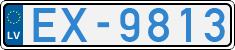 License plate of Latvia, Electric vehicles
