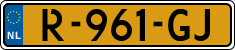 License plate of the Netherlands, Cars