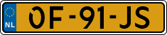 License plate of the Netherlands, Semi-trailers