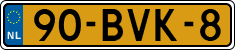 License plate of the Netherlands, Heavy Commercial Vehicles (1994 system)