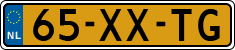 License plate of the Netherlands, Cars