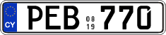 License plate of Cyprus, Regular plates