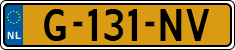 License plate of the Netherlands, Cars