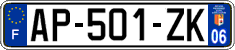 French license plate, SIV (ordinary)