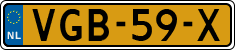 License plate of the Netherlands, Light Commercial Vehicles (1994 system)