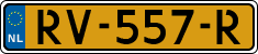 License plate of the Netherlands, Cars