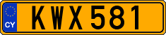 License plate of Cyprus, Regular plates