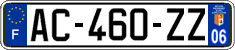 French license plate, SIV (ordinary)