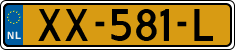 License plate of the Netherlands, Cars