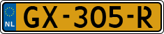 License plate of the Netherlands, Cars