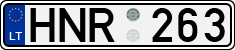 License plate of Lithuania, Cars