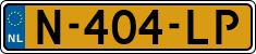 License plate of the Netherlands, Cars