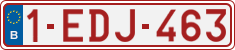 License plate of Belgium, Regular plates (2010)