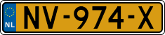 License plate of the Netherlands, Cars
