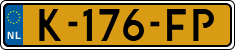License plate of the Netherlands, Cars