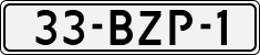 License plate of the Netherlands, Heavy Commercial Vehicles (1994 system)