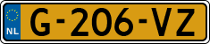 License plate of the Netherlands, Cars