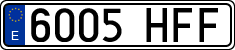 License plates of Spain, Ordinary (2000)
