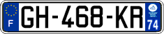 French license plate, SIV (ordinary)