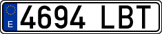 License plates of Spain, Ordinary (2000)