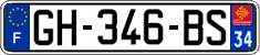 French license plate, SIV (ordinary)