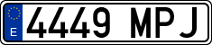 License plates of Spain, Ordinary (2000)