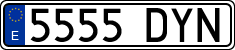 License plates of Spain, Ordinary (2000)