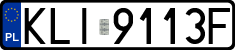 License plates of Poland, Regular car plates