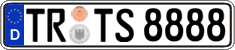 German license plate, Regular plates