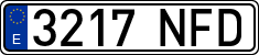 License plates of Spain, Ordinary (2000)