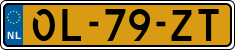 License plate of the Netherlands, Semi-trailers
