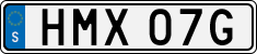 License plate of Sweden, Regular plates