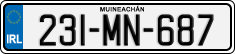 License plate of Ireland, Regular plates