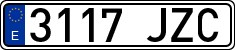 License plates of Spain, Ordinary (2000)