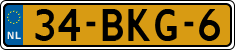 License plate of the Netherlands, Heavy Commercial Vehicles (1994 system)